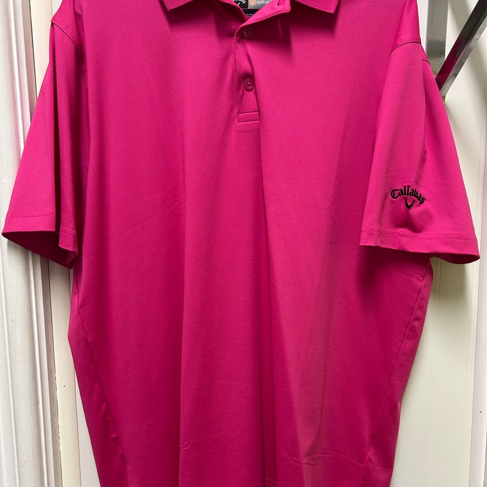 Callaway Pink Polo Shirt Classic Design